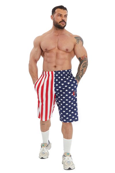 Big Sam American Flag Training Shorts 1312