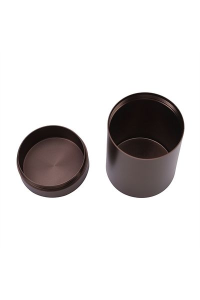 Choice Coffee Color 60ML Solid Color Airtight Smell Proof Container Aluminum Herb Stash Metal Sealed Can Te