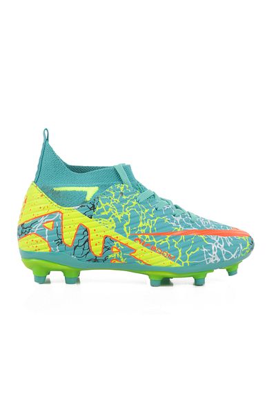 AYAKMOD Ghete de fotbal pentru băiat galben turcoaz Air 565 F