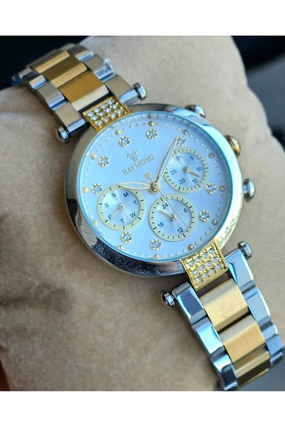 Raymond RYM-81008 RAYMOND WOMEN WRIST WATCH WITH FUNCTION - STAINLESS STEEL - 2 YEAR WARRANTY