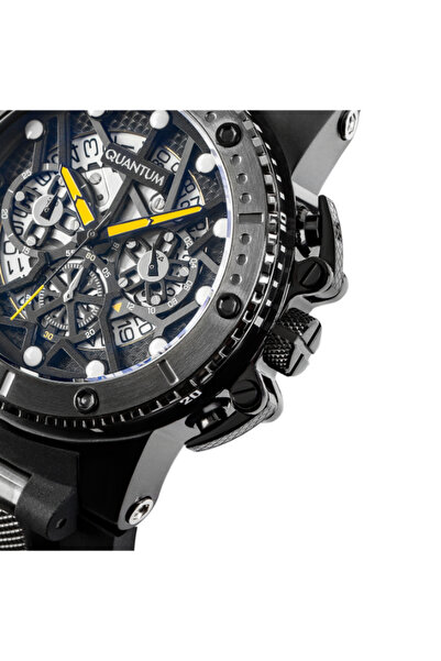 Quantum Quantum Men's Chronograph Black Dial Watch - HNG535.651
