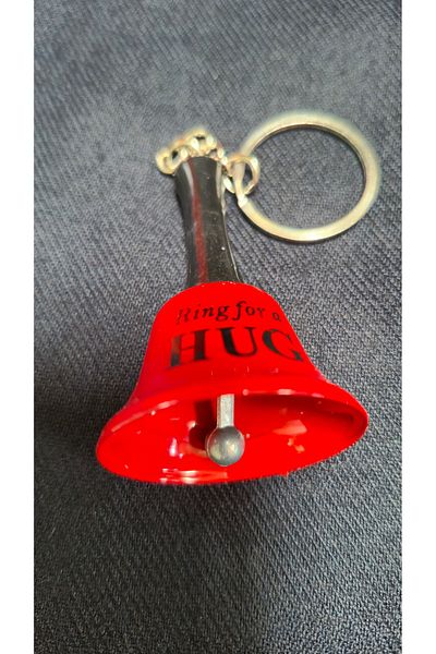 Land of Souvenir Message Bell with Metal Keychain
