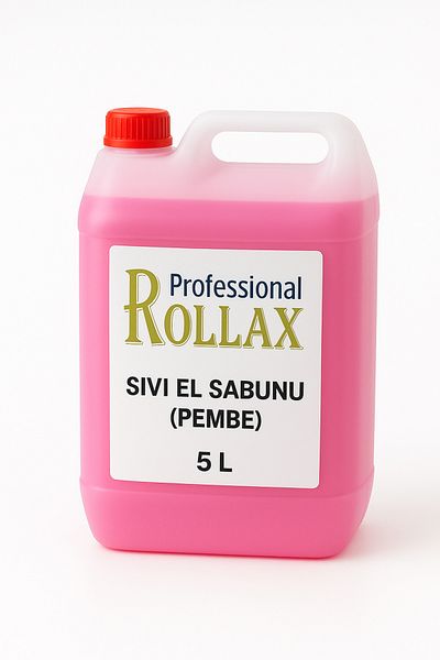Spumy Rollax 5 Liter Pink Liquid Hand Soap – Perfumed, Softening Effect, Skin-Friendly Cleansing Soap