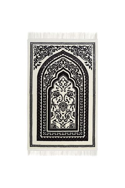 MANASEK Prayermat - White & Grey