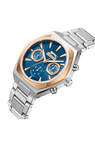 Slazenger Men's Multi Function Dark Blue Dial Watch - SL.9.2346.2.04