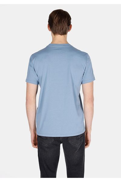 Colin's Regular Fit Round Neck Solid Men's Blue Short Sleeve T-Shirt