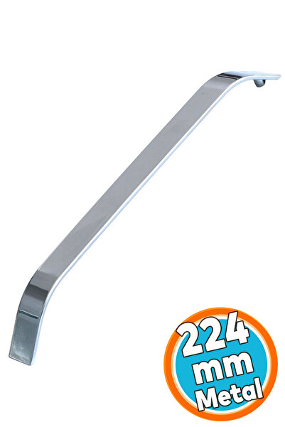 NZB Mobilya Çekmece Mutfak Dolabı Dolap Kulpları Kapak Kulpu Kulbu Krom Metal Kulp 224 mm 22.4 cm