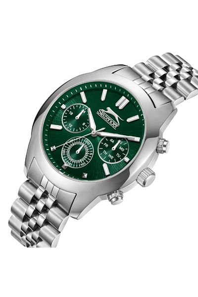 Slazenger SLAZENGER Men's Multi Function Dark Green Dial Watch - SL.9.2407.2.04