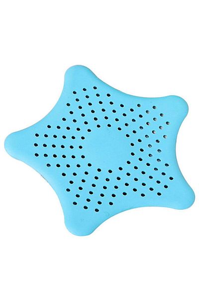 OEM Sita pentru chiuveta si cada, silicon, 15 cm, albastru deschis