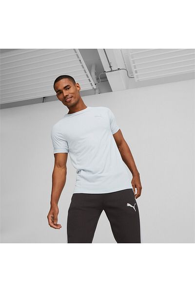 Puma Mens EVOSTRIPE T-Shirt - Gray