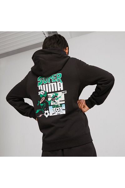 Puma Youth Boys Classics SUPER Hoodie Sweatshirt - Black