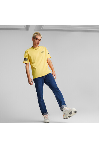 Puma Mens POWER T-Shirt - Yellow