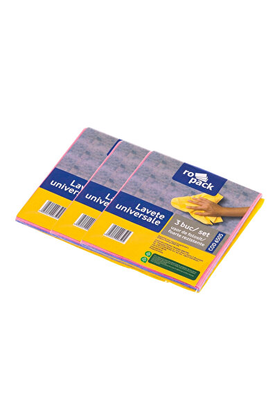 Ropack Set 3 pachete lavete universale, Ropack, 3 x 3 bucati, pentru curatare bucatarie