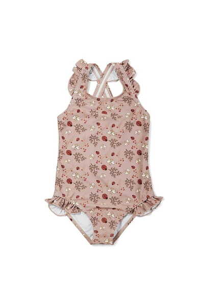 Nuuroo - UV 50+ Sand Flower Bee Swimwear for Sun Protection, Size 80-86