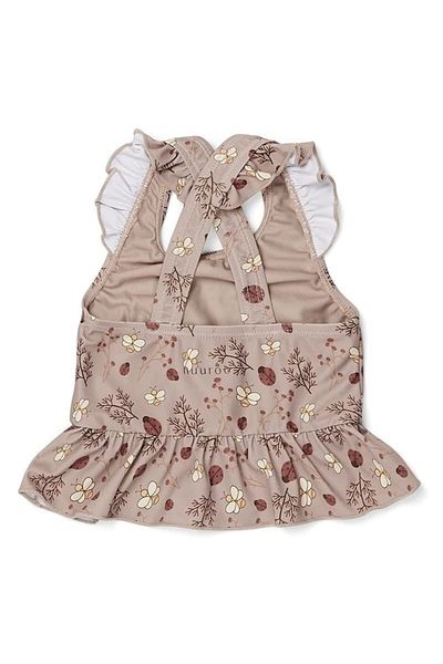 Nuuroo Costume de baie cu protecție UV SPF 50+ Sand Flower Bee, mărimea 86-92