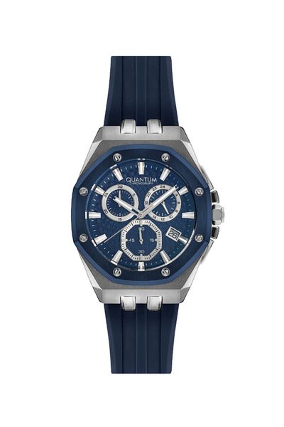 Quantum QUANTUM Men's Chronograph Dark Blue Dial Watch - HNG949.999