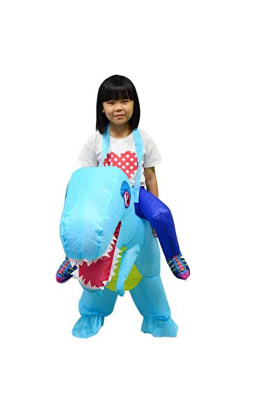 Factory Price - زي ديناصور قابل للنفخ للأطفال من أندرو - أزرق