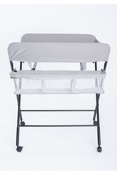 elphybaby Foldable Baby Changing Table with Wheels and Storage Bag Nursery Organizer for Newborn Essentials