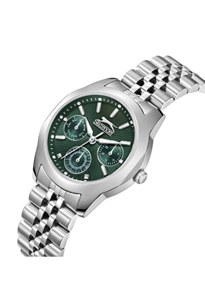 Slazenger Women's Multi Function Dark Green Dial Watch - SL.9.2408.4.04