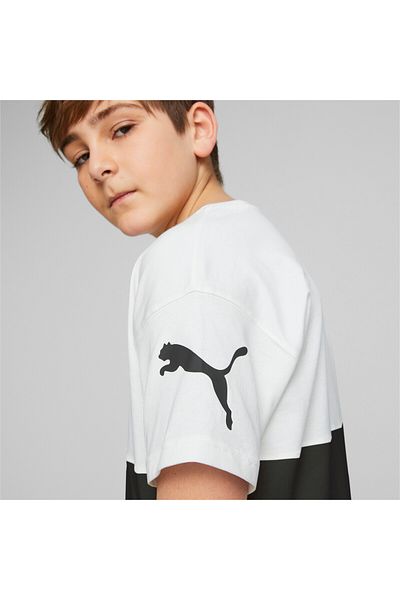 Puma Youth Boys Power T-Shirt - White
