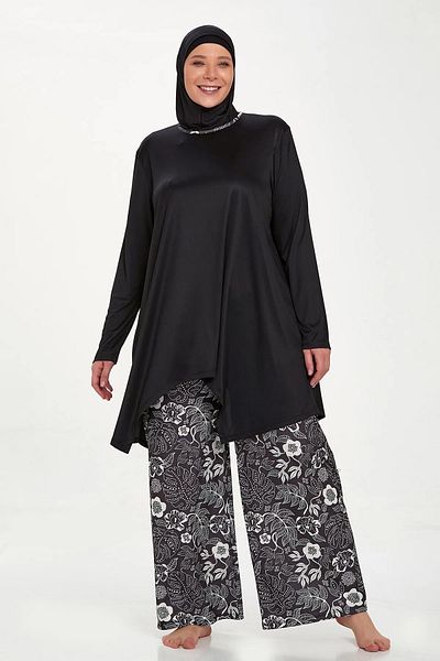 Bravie Μαγιό Hijab με έξι σχέδια Lycra Full Covered Plus Size - - 9242