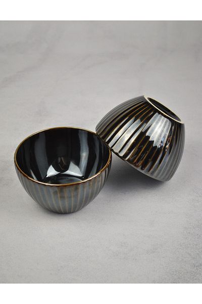 Qualitev 2 Pieces Snack Bowl Presentation Soup Bowl - 12 cm