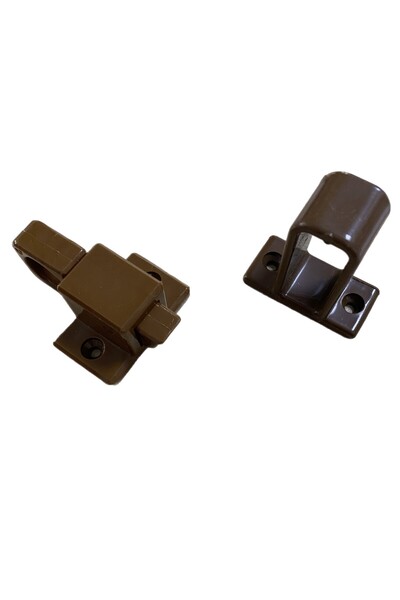 İNŞAATA DAİR HER ŞEY Pimapen Vasistas Çarpma Dilli Kilit Banyo Ve Tuvalet Penceresi Kilidi Açık Kahverengi (2 ADET)