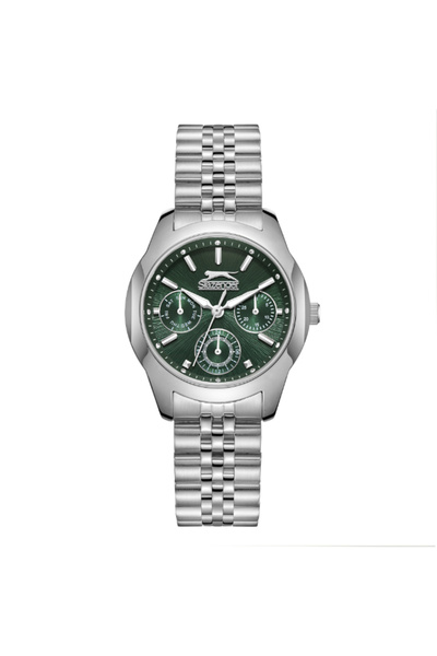Slazenger Women's Multi Function Dark Green Dial Watch - SL.9.2408.4.04
