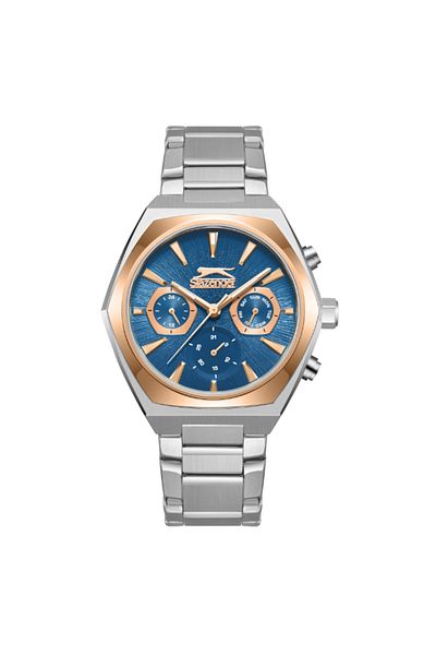Slazenger Men's Multi Function Dark Blue Dial Watch - SL.9.2346.2.04