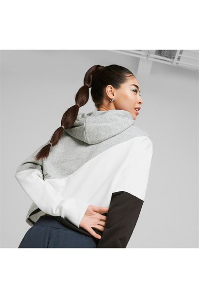 Puma Womens POWER Cat Hoodie Sweatshirt - Gray