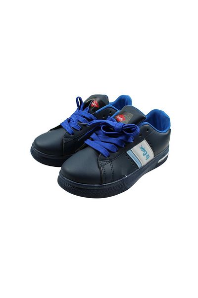 Lee Cooper Pantofi sport din piele ecologica cu detalii holografice, albastru, marimea 36, NA, Lee Cooper