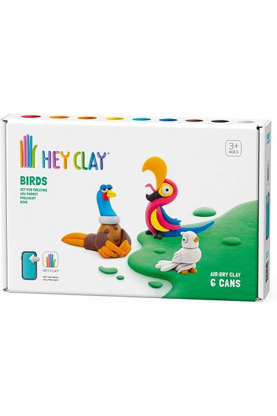 Hey Clay - Birds: Pheasant, Ara Parrot, Dove 6 Cans