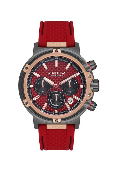 Quantum Men's Chronograph Red Dial Watch - HNG956.888