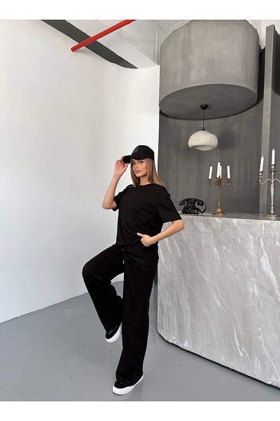 Tarz Cool Women Modal Fabric Short Sleeve Tracksuit Set Soft/Flexible – Comfortable Bottom-Top Suit