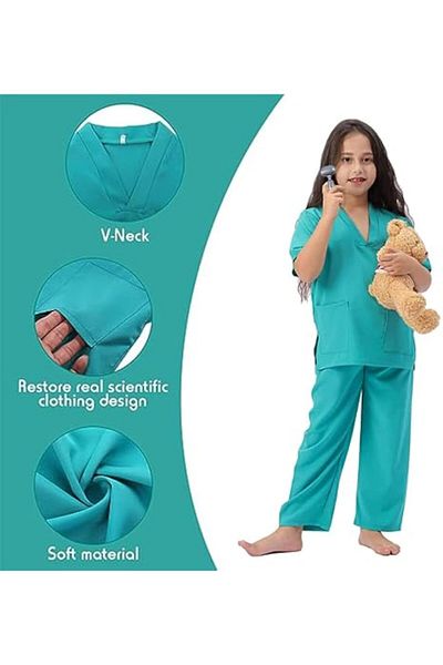 Yelajoy Children's doctor role play set toy, with stethoscope, suitable for 3-12 years old