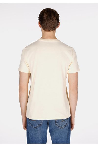 Colin's Regular Fit Round Neck Plain Men's Yellow Short Sleeve T-Shirt