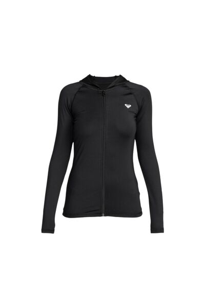 Roxy New Essentials Hoodie με φερμουάρ Γυναικεία Μαύρη Λύκρα ΓΥΝΑΙΚΕΙΑ ΛΥΚΡΑ ERJWR03697