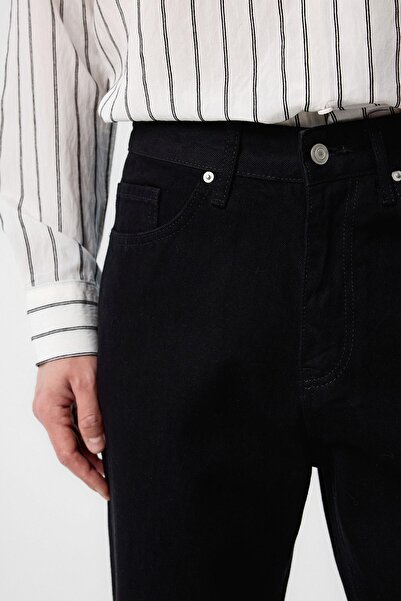 Antioch Black High Waist Regular Fit Men's Jeans