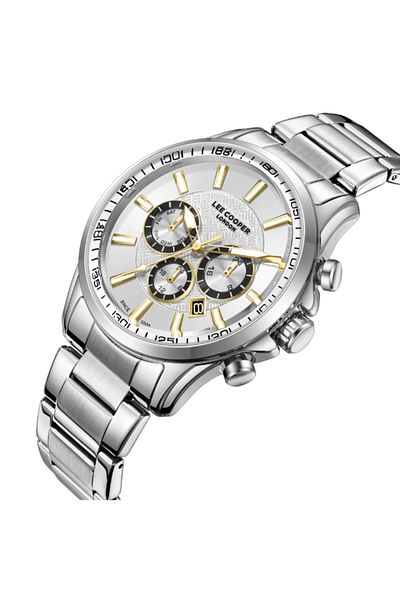 Lee Cooper Lee Cooper Men's Multi Function Silver Dial Watch - LC08149.330