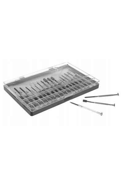 OEM Precision screwdriver set, 16 pieces, steel and plastic, storage box