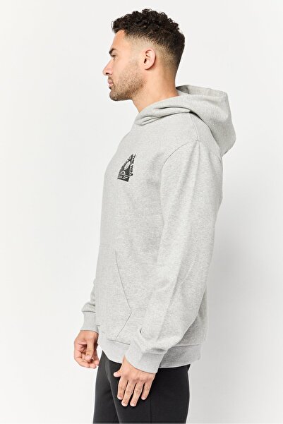 Reebok Men Sportswear Fit Long Sleeve Outdoor Sweatshirt, Grey