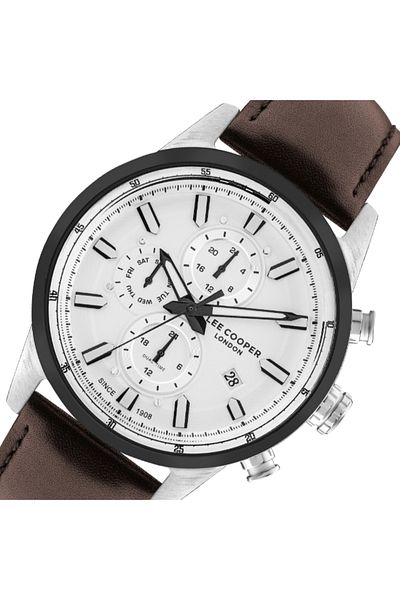 Lee Cooper Men's Multi Function Silver Dial Watch - LC07855.334