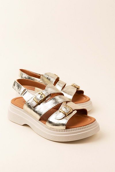 Gondol Women's Genuine Leather Stylish Casual Comfortable Sandals Ez.6122