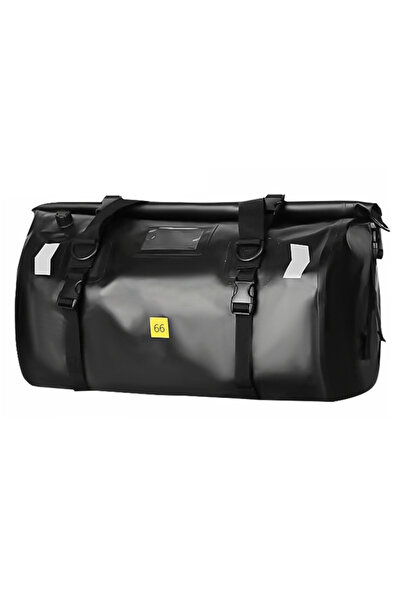 Choice 66L Black no logo Motorcycle Dry Bag Waterproof Reflective Tail Duffle...