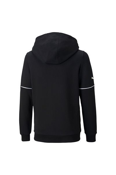 Puma Youth Kids Scuderia Ferrari Race Hooded Sweat Jacket Sweatshirt - Black