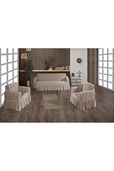 Stylish Home HUSE JAKARD PENTRU CANAPELE 3-1-1 -STONE