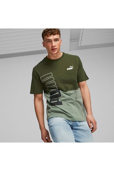 Puma Mens POWER T-Shirt - Green