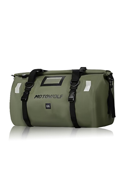 Choice حقيبة دراجة نارية جافة مقاومة للماء بشعار 66 لتر باللون الأخضر وحقيبة ...