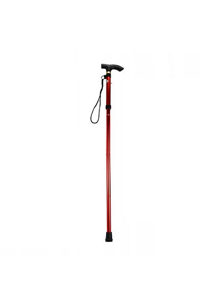 OEM Baston ortopedic pliabil, usor, din aluminiu, 92 cm, rosu
