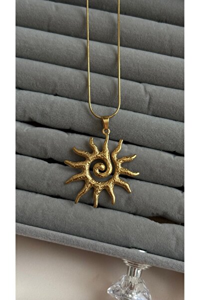 Limerence Sunna Çelik Kolye, Çelik Güneş Kolye